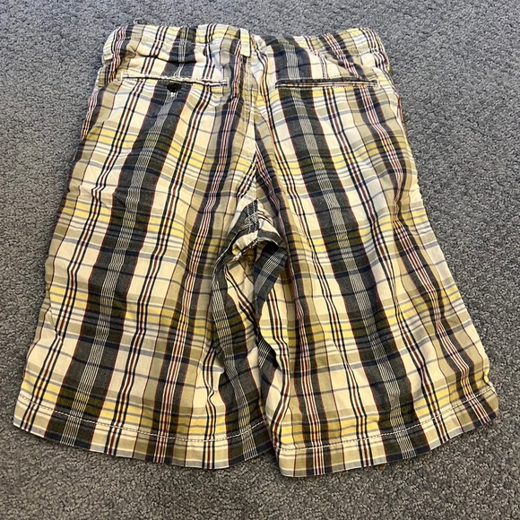 GAP Kids Plaid Shorts with Blue and Cream Highlights - Picture 3 of 3